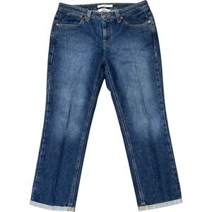 Tommy Hilfiger Hipster Cropped Rolled Cuff Jeans 8